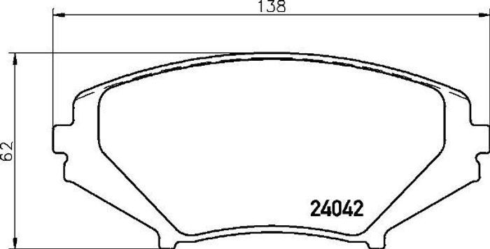 Bremsbelagsatz vorne , passt zu: MAZDA RX-8 1.3 08.03-06.12