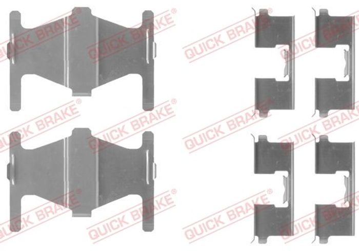 Montagesatz des Bremsklotzes hinten passt zu: NISSAN 100NX, MAXIMA / MAXIMA Q...