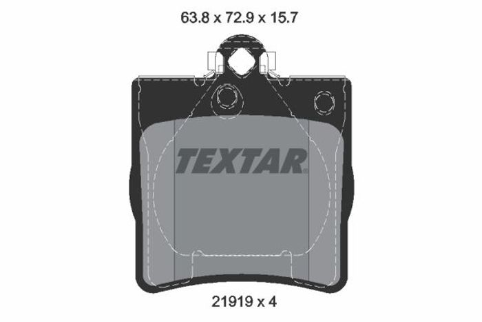 Bremsbelagsatz hinten , passt zu: MERCEDES C (CL203), C (W202), C (W203), C T...