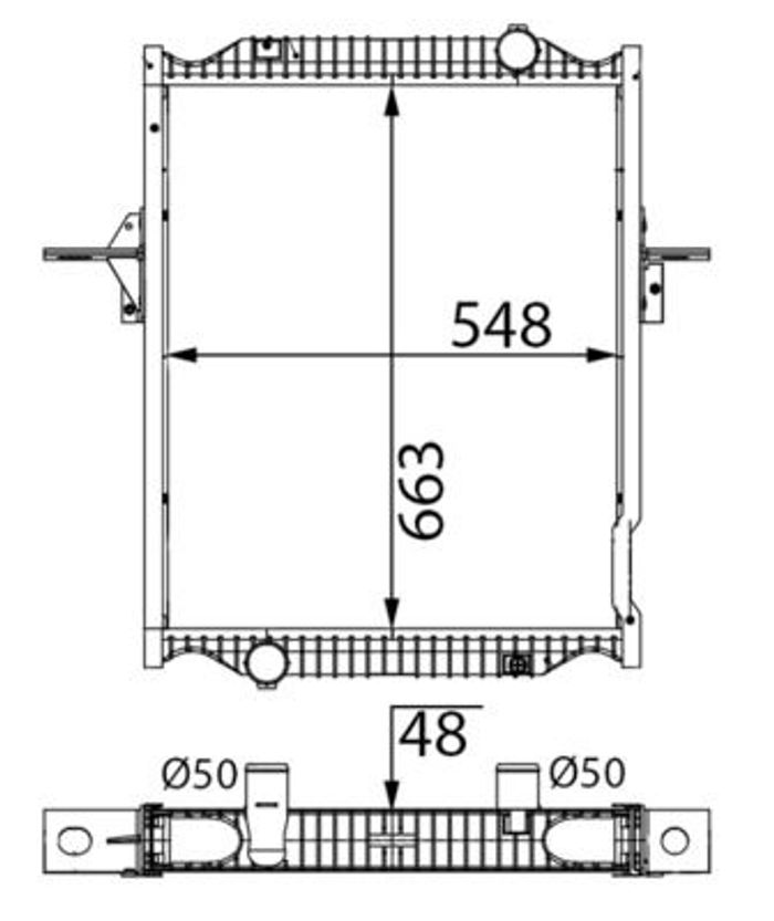Kühler Motor ((en) with frame) passt zu: RVI MIDLUM DCI4-B-MIDR06.02.26Y/41 0...