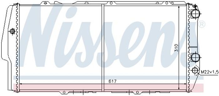 Kühler Motor passt zu: AUDI 100 C3, 200 C3 1.8-2.4D 08.82-12.91