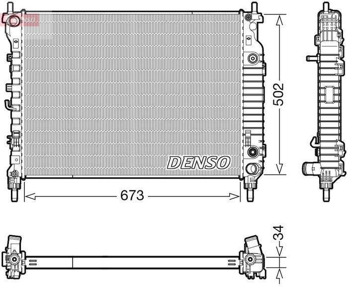 Kühler Motor (automatikgetriebe) passt zu: CHEVROLET CAPTIVA; OPEL ANTARA A 2...