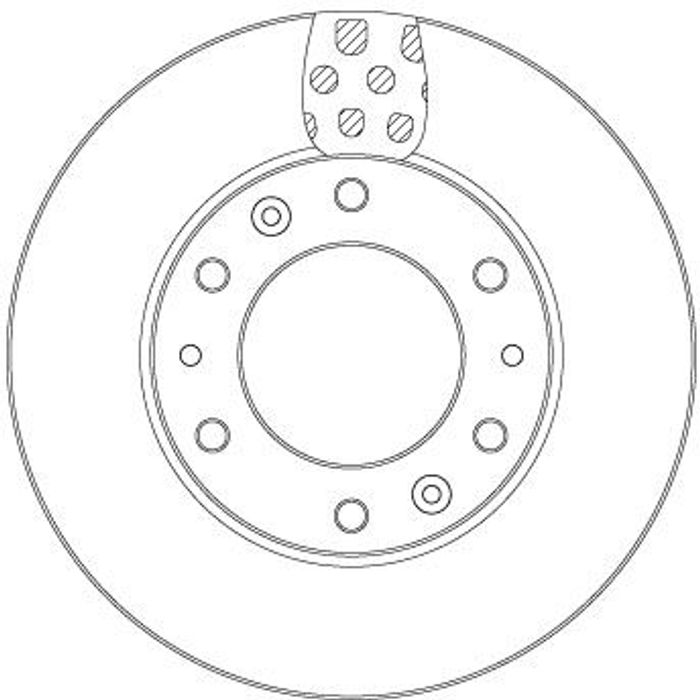 Bremsscheibe vorne L/R passt zu: HYUNDAI H350 2.5D 04.15