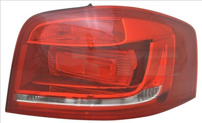 Lampe hinten R (äußerer Teil, P21W/R10W/W16W, blinkerfarbe weiß, glasfarbe ro...