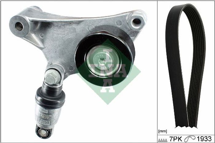 Satz der Rippenriemen (mit Spanner) passt zu: TOYOTA AVENSIS, CALDINA, CAMRY,...