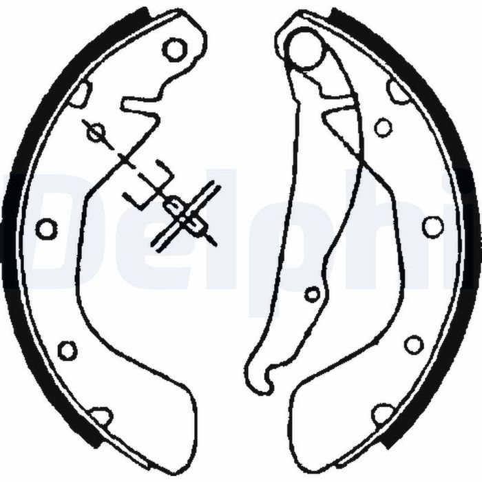 Bremsbacke passt zu: OPEL ASTRA F, CORSA A, CORSA B, CORSA C, TIGRA, VECTRA A...