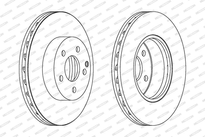 Kpl. Scheibenbremsen vorne L/R passt zu: MERCEDES C (C204), C (W204), C T-MOD...