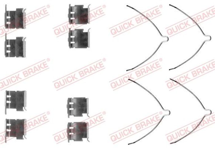 Montagesatz des Bremsklotzes vorne passt zu: TOYOTA AVENSIS, COROLLA 1.3-2.0D...