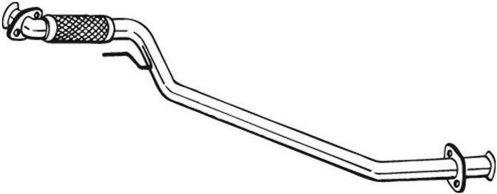 Auspuffrohr vorne (elastisch) passt zu: MERCEDES VITO (W638) 2.3D 02.96-07.03