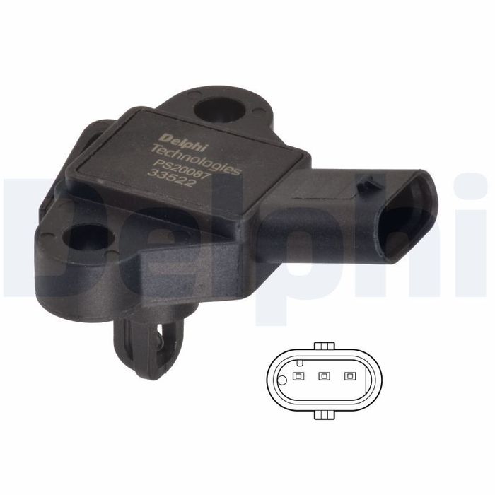 Drucksensor im Ansaugkrümmer (3 pin) passt zu: AUDI A1, A1 ALLSTREET, A1 CITY...