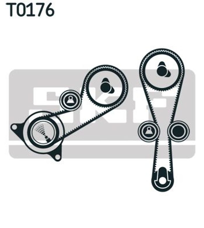 Ventilsteuerung Satz (Riemen + Rolle) passt zu: LAND ROVER FREELANDER I; MG Z...