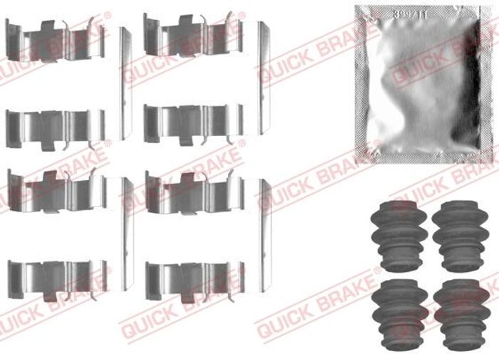 Montagesatz des Bremsklotzes hinten passt zu: HYUNDAI H-1 CARGO, H-1 TRAVEL,...