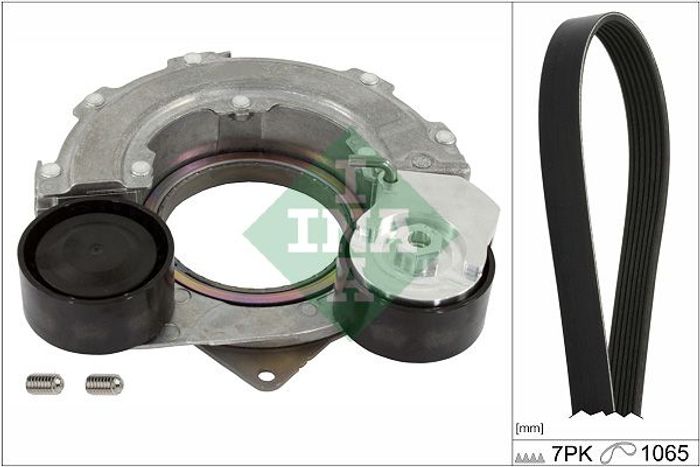 Satz der Rippenriemen (mit Spanner) passt zu: HYUNDAI I30, KONA, TUCSON; KIA...