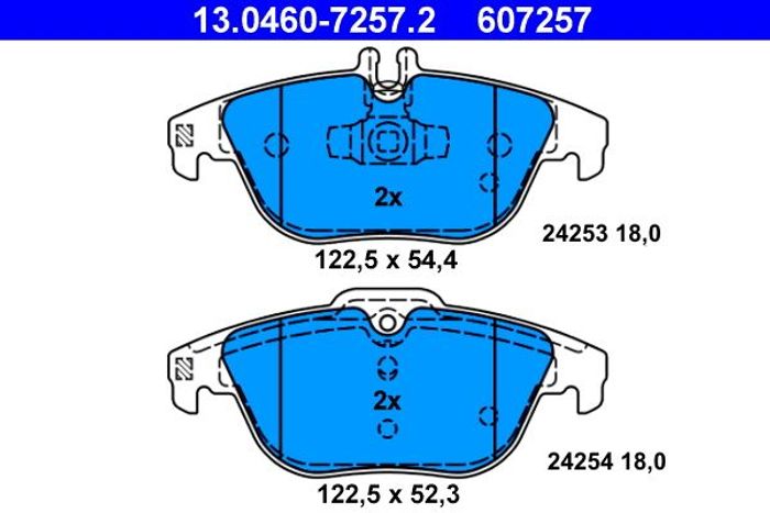 Bremsbelagsatz hinten , passt zu: MERCEDES C (C204), C (W204), C T-MODEL (S20...