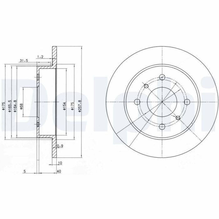 Kpl. Scheibenbremsen hinten L/R passt zu: NISSAN ALMERA II, PRIMERA 1.5-2.2D...