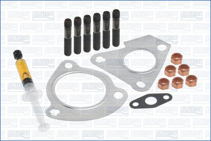Montageset der Turbokompressors (mit Dichtungen) passt zu: RENAULT CLIO III,...