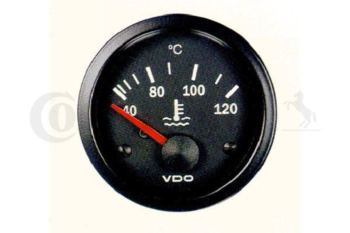 Flüssigkeitstemperaturanzeige 40/120°C, durchmesser: 52, 12V stellschrauben