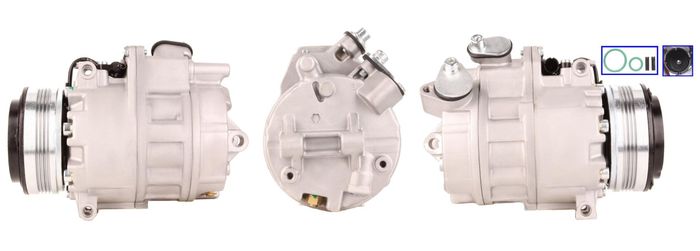 Klimakompressor (runderneuert) passt zu: BMW 3 (E46), X3 (E83), X5 (E53) 2.0-...