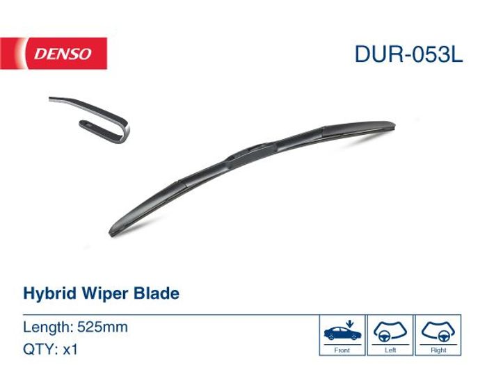 Wischerblatt Hybridwischer vorne mit Spoiler (1Stück) Hybrid 525mm passt zu:...