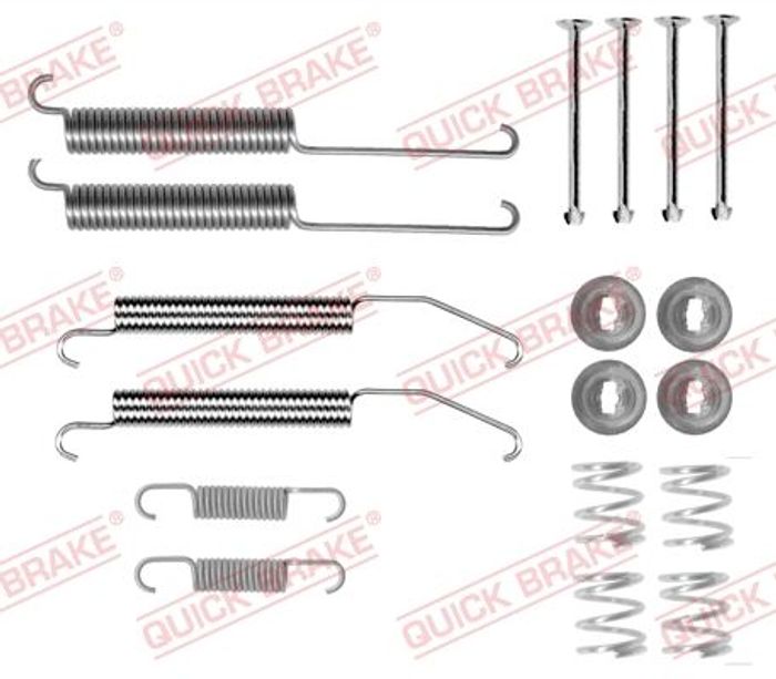Montagesatz der Bremsbacken (AKEBONO) passt zu: MITSUBISHI L200, L400 2.0/2.4...