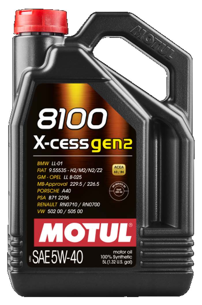 Motoröl 8100 (5L) 5W40 ;API SP; ACEA A3; B4; BMW LL-01; CHRYSLER MS-12991; FI...