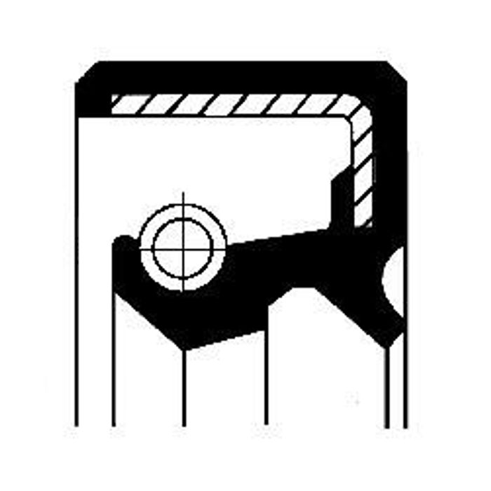 Technische Dichtung (14x24x7mm) passt zu: OPEL CAMPO, FRONTERA A, FRONTERA B