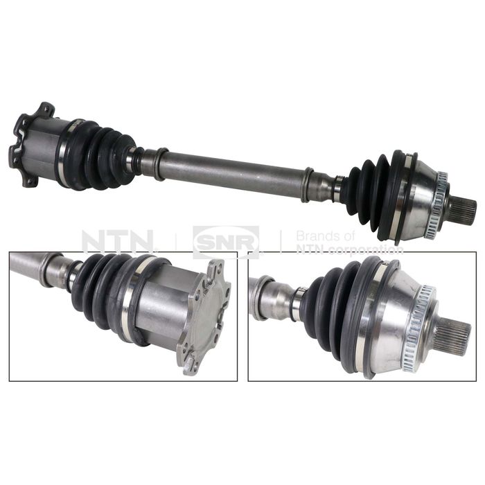 Achswelle vorne L 593mm passt zu: MERCEDES S (W140); AUDI A4 B6, A4 B7; FORD...
