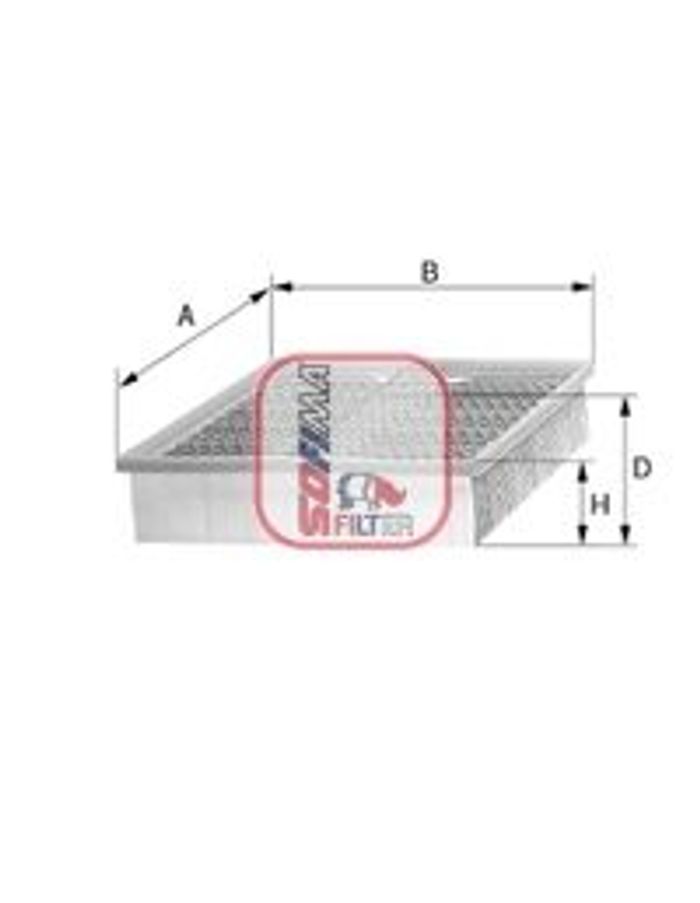 Luftfilter (Filterpatrone) passt zu: MERCEDES T2/LN1 2.3/2.4D/4.0D 04.86-12.94