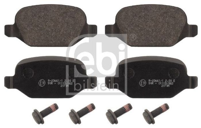 Bremsbelagsatz hinten (mit Schraubensatz), passt zu: ALFA ROMEO 147, 156, GT;...