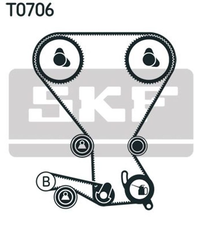 Ventilsteuerung Satz (Riemen + Rolle) passt zu: MITSUBISHI LANCER IV, LANCER...