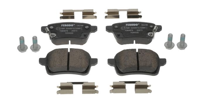 Bremsbelagsatz hinten , passt zu: FIAT 500L, TIPO; OPEL ADAM, CORSA E 1.0-1.6...