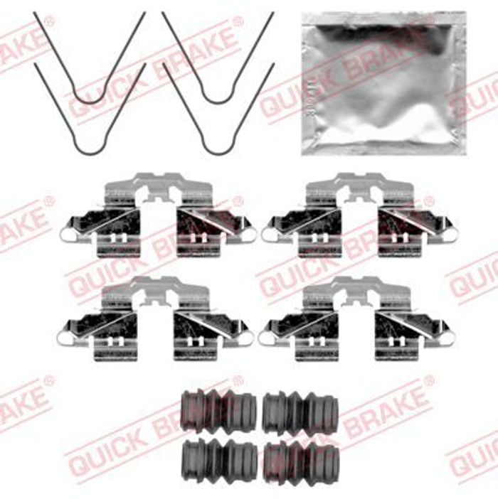 Montagesatz des Bremsklotzes hinten passt zu: RENAULT CLIO IV; TOYOTA COROLLA...