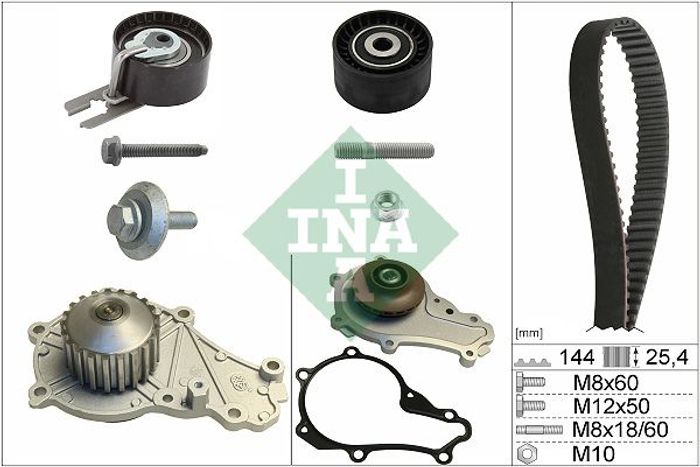 Ventilsteuerung Satz (Riemen + Rolle + Flüssigkeitspumpe) passt zu: CITROEN C...
