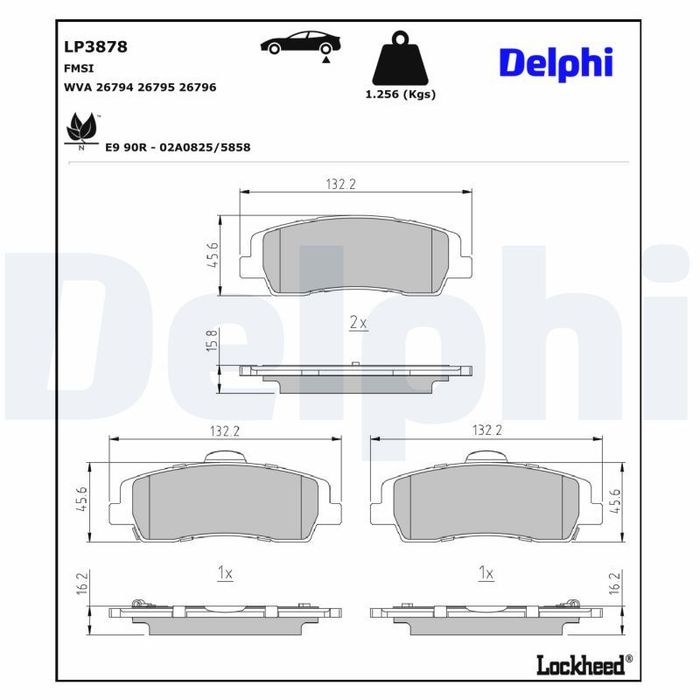 Bremsbelagsatz hinten , passt zu: HYUNDAI STARIA 2.2D 01.21