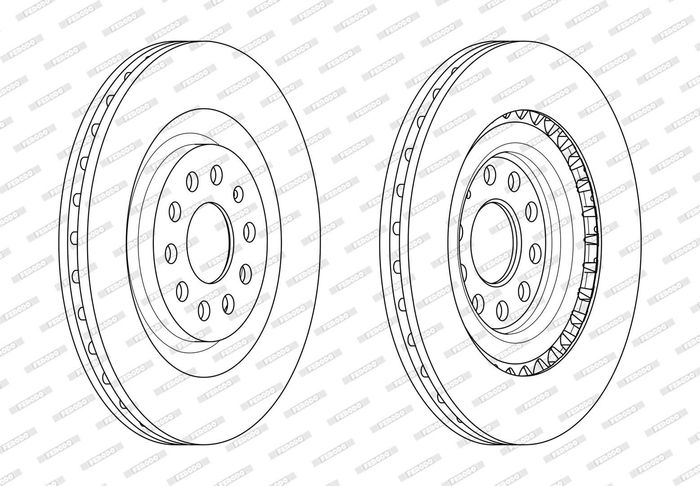Kpl. Scheibenbremsen vorne L/R passt zu: SEAT LEON 1.8/2.8 02.01-06.06