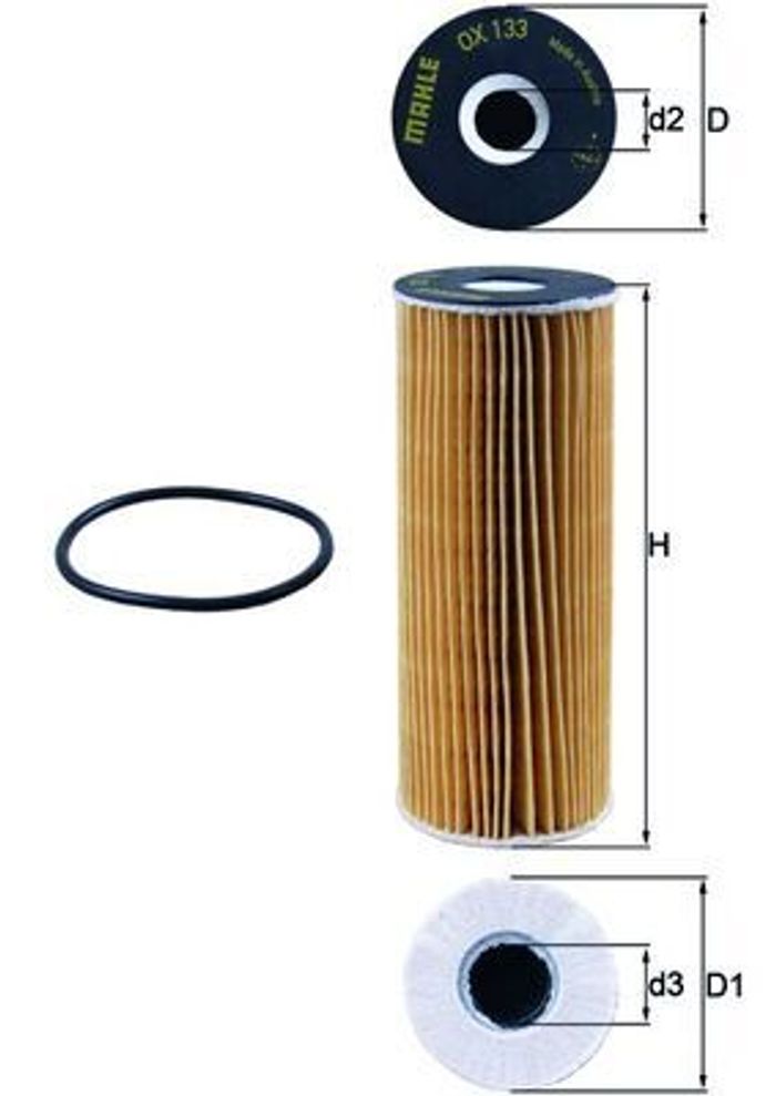 Ölfilter passt zu: MERCEDES 124 (A124), 124 (C124), 124 T-MODEL (S124), 124 (...