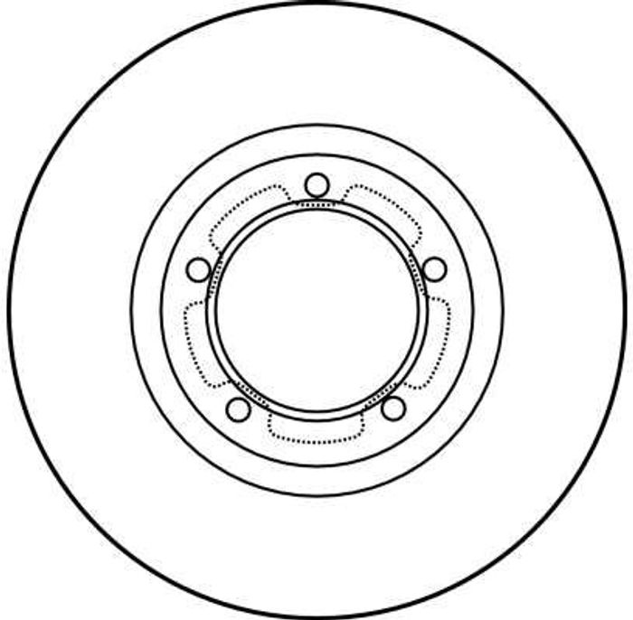Bremsscheibe vorne L/R passt zu: FORD TRANSIT, TRANSIT TOURNEO 2.0-2.9 01.91-...