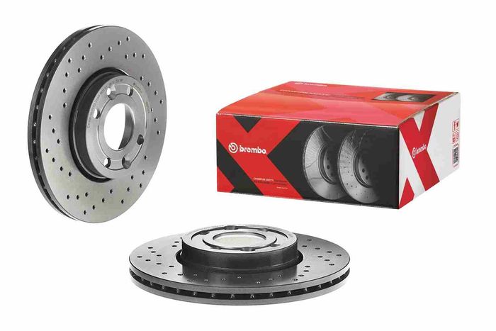 Bremsscheibe, BREMBO Xtra, 1Stück, Gelocht, vorne ; L/R, außendurchmesser 260...