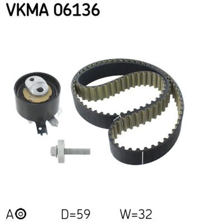 Ventilsteuerung Satz (Riemen + Rolle) passt zu: MERCEDES A (V177), A (W176),...