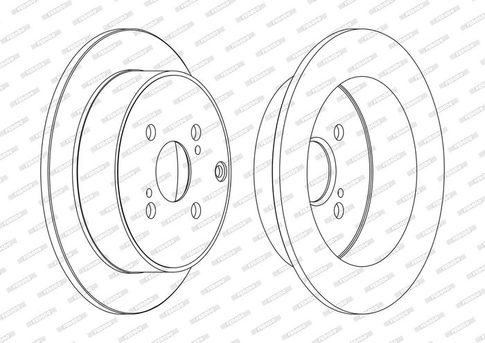 Kpl. Scheibenbremsen hinten L/R passt zu: TOYOTA COROLLA VERSO 1.6-2.2D 04.04...