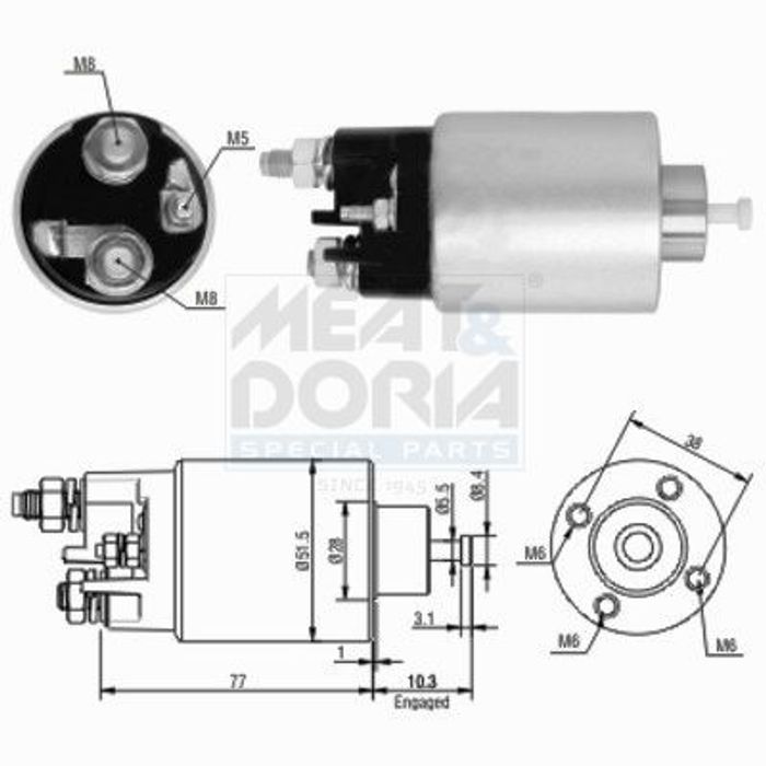 Magnetstarter passt zu: DACIA LOGAN, LOGAN MCV; NISSAN ALMERA II, KUBISTAR, M...