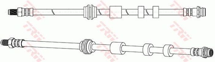 Bremsleitung elastisch vorne L/R (länge 415mm, M10x1/M10x1) passt zu: VOLVO S...