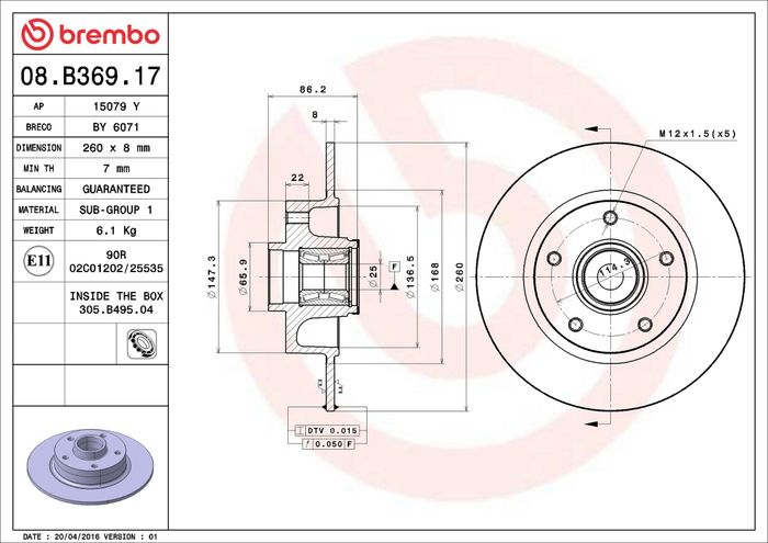 Bremsscheibe mit Lager hinten L/R (mit ABS-Ring) passt zu: RENAULT FLUENCE, M...