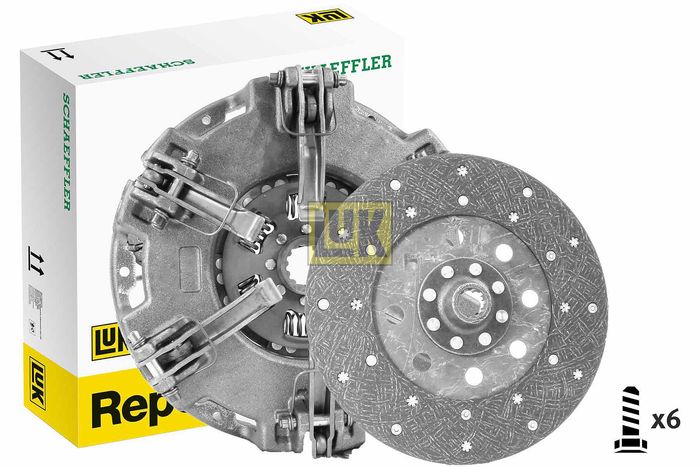 Kupplungssatz 280mm passt zu: LANDINI 50 V, 55 V, 5860, 5860 DT, 5860 R, 60 V...