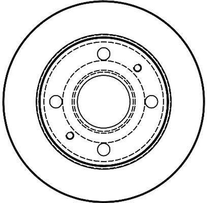 Bremsscheibe vorne L/R passt zu: DAIHATSU CUORE V, CUORE VI, CUORE VII, TREVI...