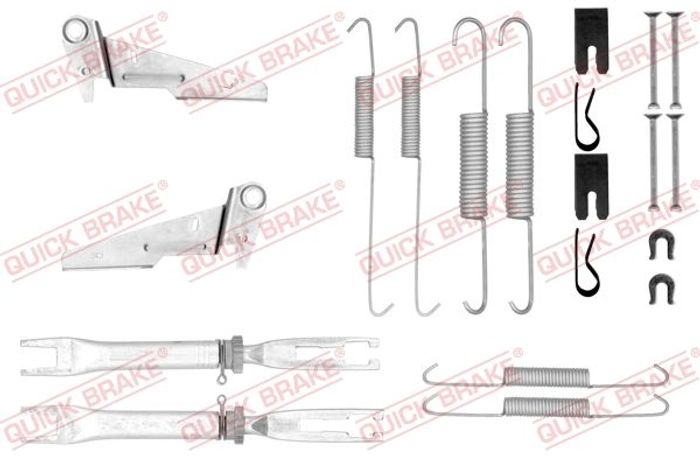 Montagesatz der Bremsbacken passt zu: TOYOTA FORTUNER, HILUX VII, HILUX VIII...