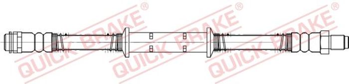 Bremsleitung elastisch vorne L/R (länge 455mm, M10x1/M10x1) passt zu: MERCEDE...