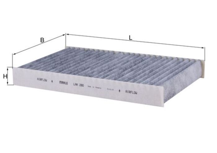 Innenraumluftfilter mit aktivkohle passt zu: LAND ROVER DISCOVERY III, DISCOV...