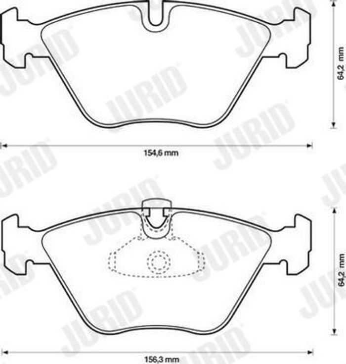 Bremsbelag Keramik vorne , passt zu: BMW 5 (E34), 5 (E39) 2.0-3.5 09.91-05.04