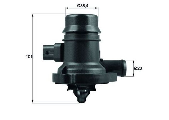 Kühlmittelthermostat (103°C, gehäuse) passt zu: BUICK ENCORE; CHEVROLET AVEO,...